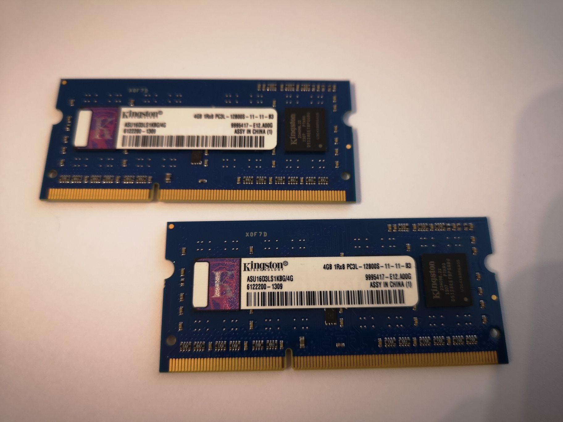 Оперативна пам'ять Kingston 8GB DDR3L (2Х4GB) SODIMM 12800 11-11-B3