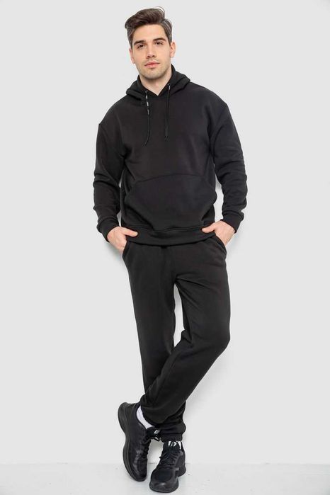 Костюм чоловічий на флісі, колір сірий, чорний"Ager"