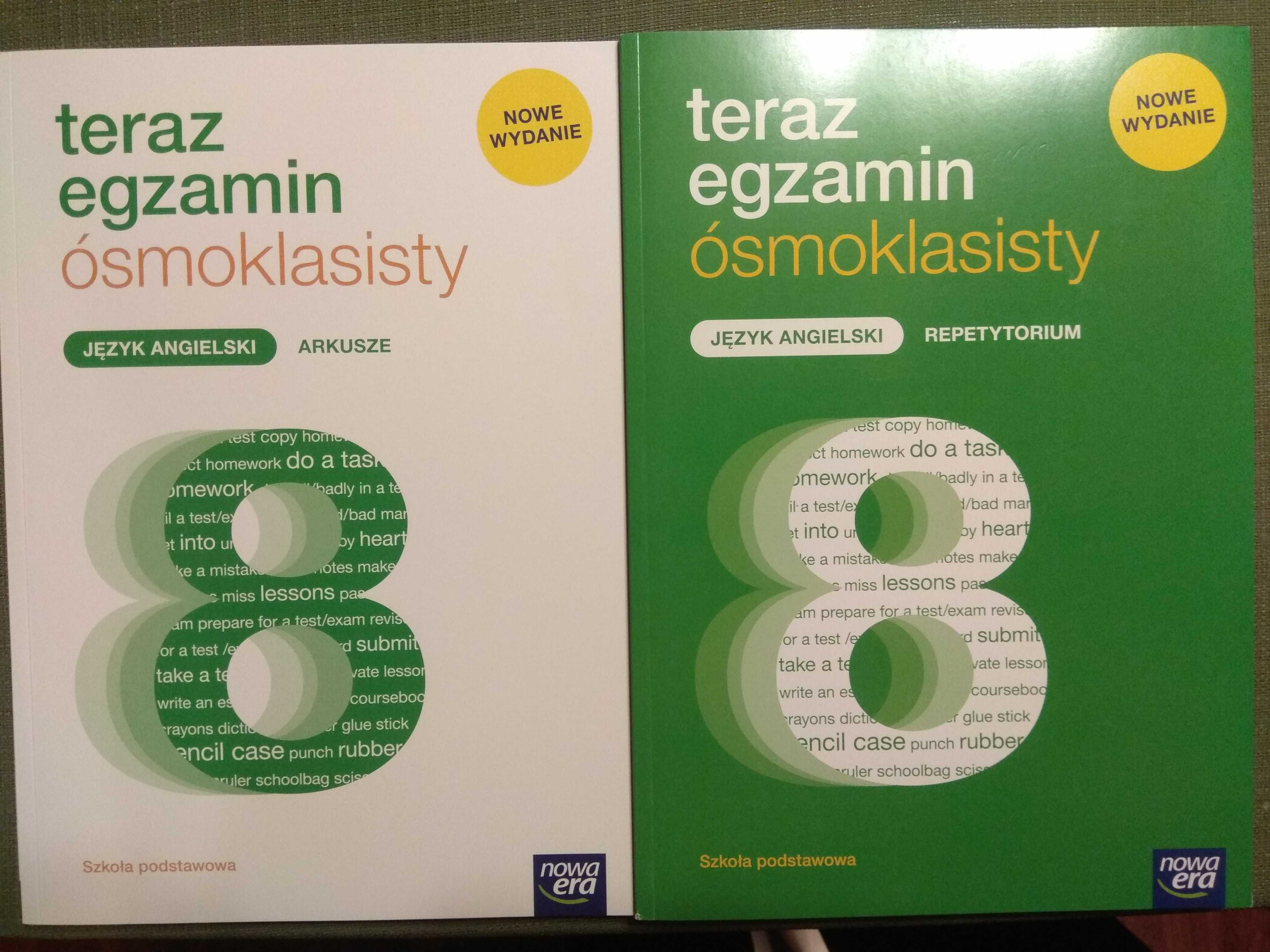 Egzamin ósmoklasisty - repetytorium i arkusze, nowe, NOWA ERA 2022