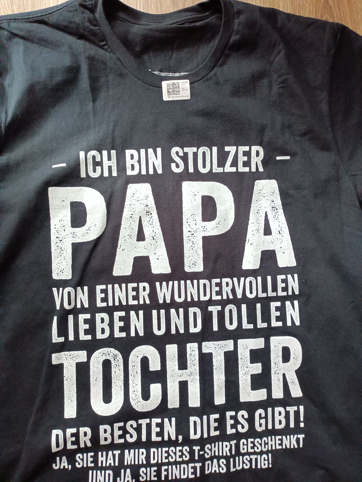 T shirt nowy męski czarny Papa