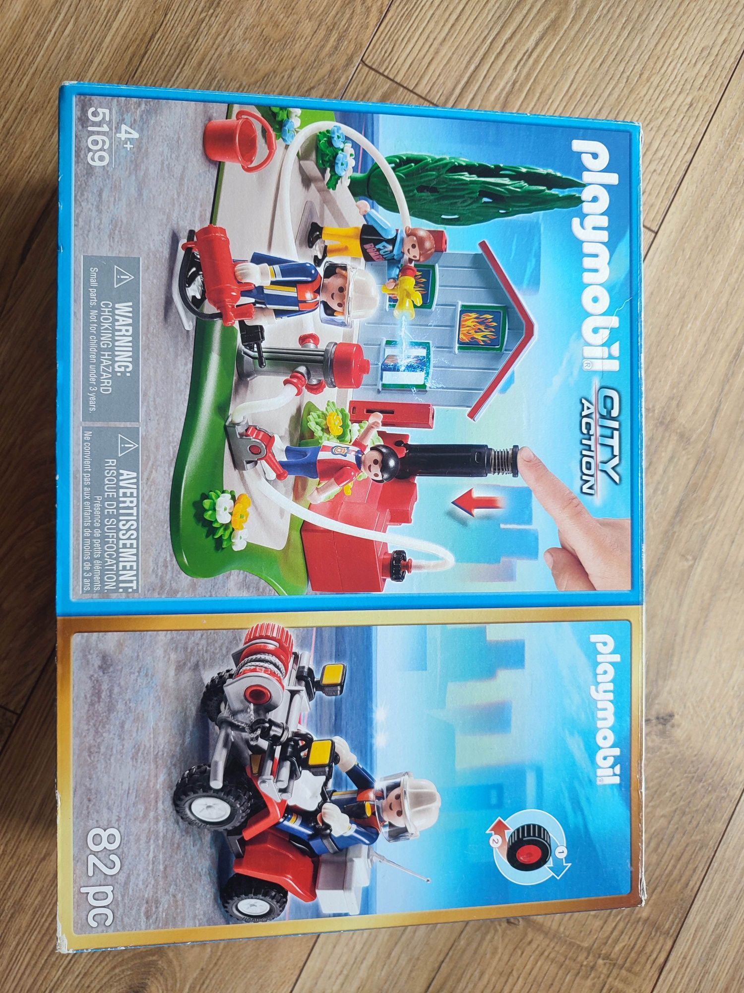 Playmobile straż pożarna quad pożar strażacy