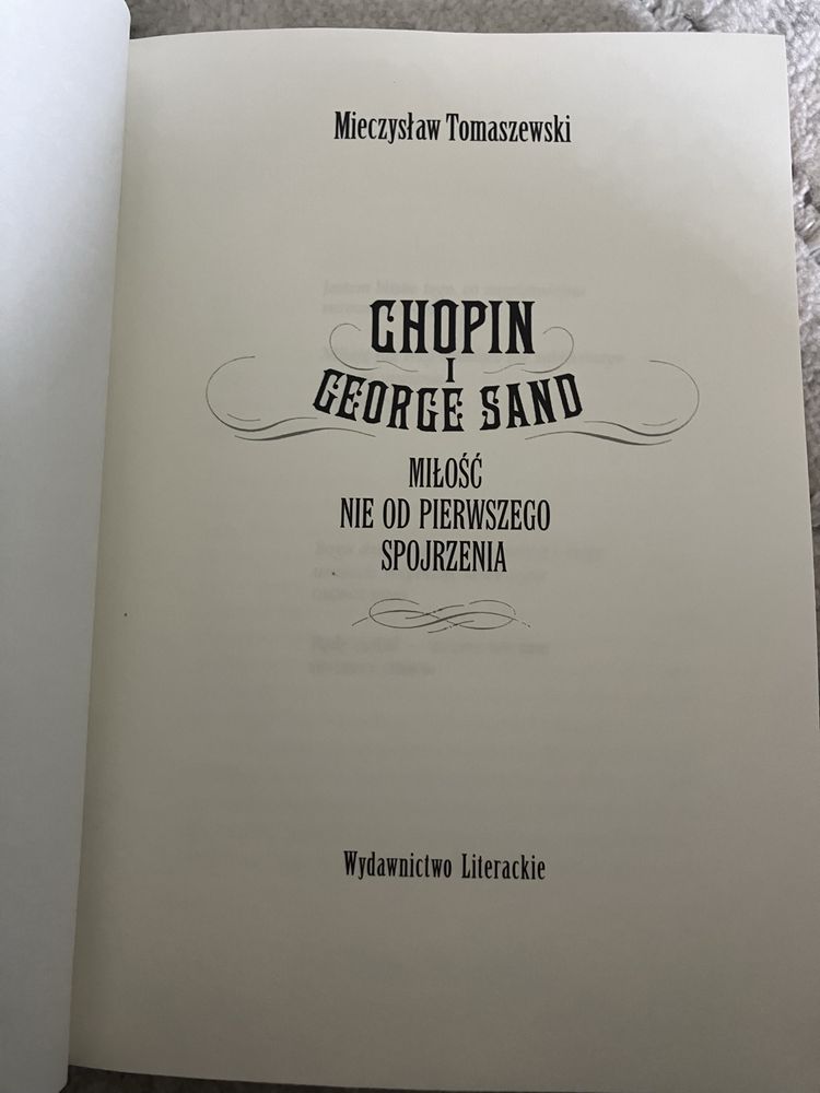 Książka Chopin i George Sand Miłość nie od pierwszego spojrzenia