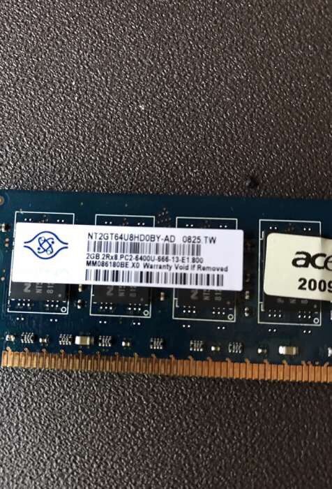 8Gb Memórias DDR2 4x 2Gb 2rx8 PC2-6400