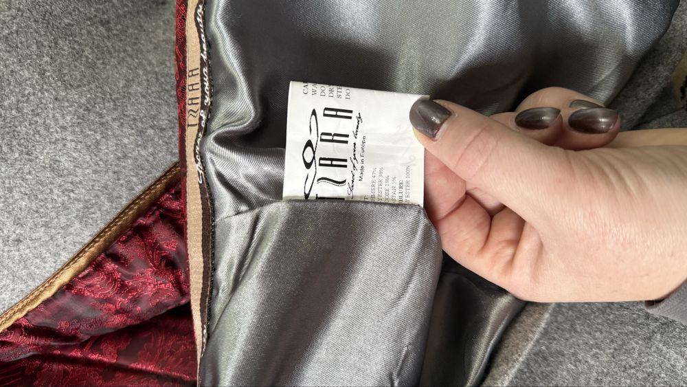 Кашемірове зимове пальто з натуральним хутром