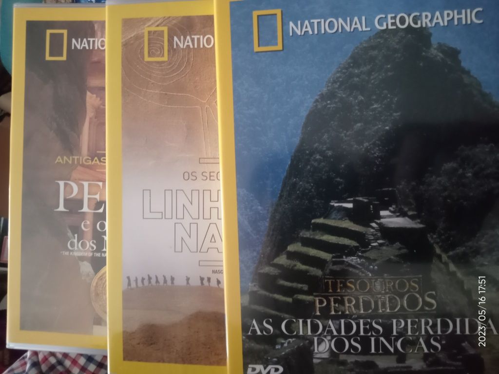 Petra,linhas de nazca Incas Dvds national Geographic