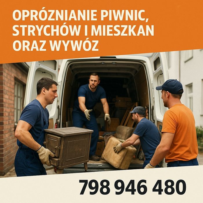 Opróżnianie pomieszczeń, przeprowadzki, utylizacja  Tychy