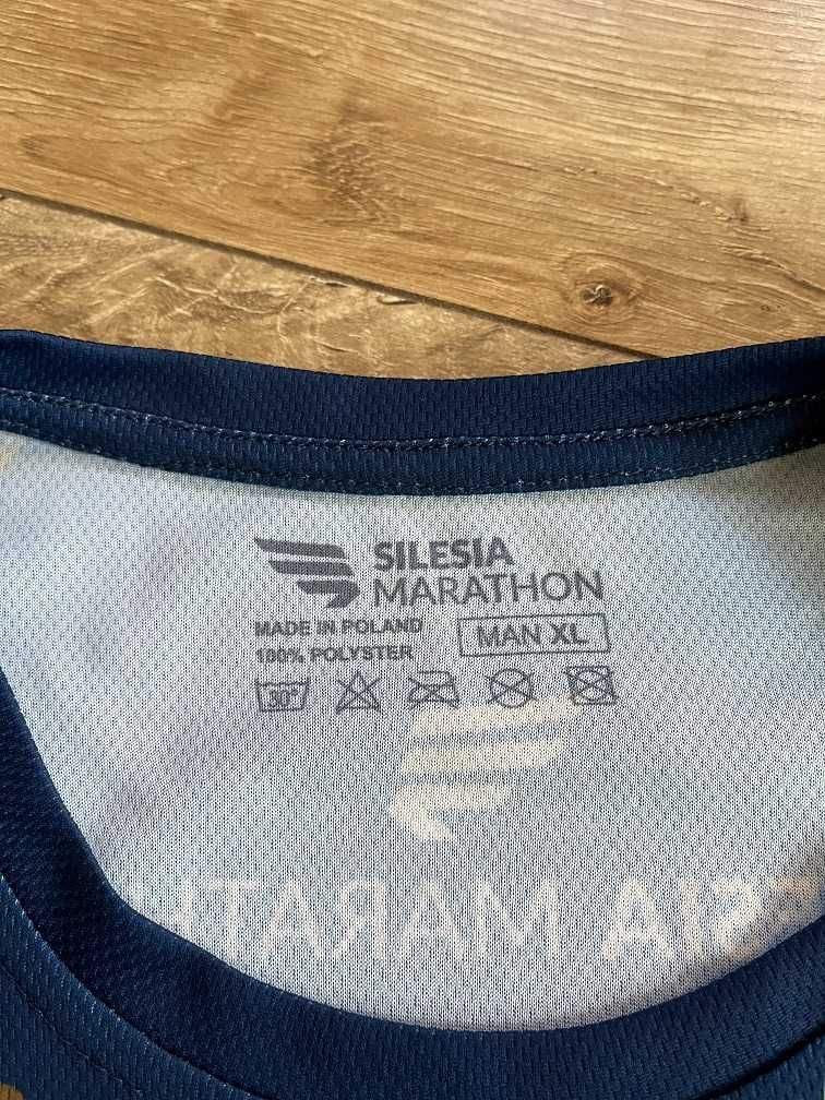 Biegowa koszulka techniczna rozmiar XL z 15 Silesia Maratonu + gratis