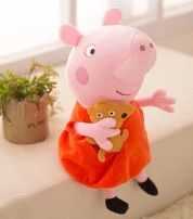 Плюшевая игрушка Свинка Пеппа 25 см Peppa из семьи Пеппа Розовая