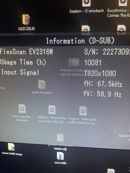 Monitor LCD 58 cm FleksScan EW2316W