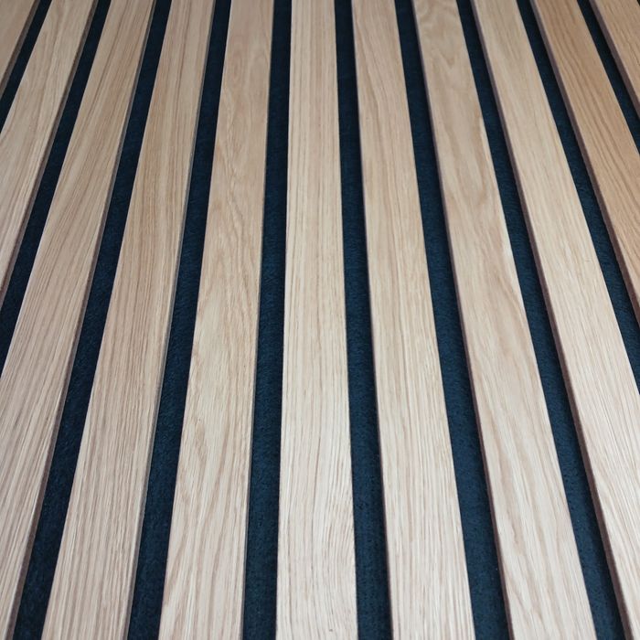 Рейкова стінова панель . Дуб 184 мм.