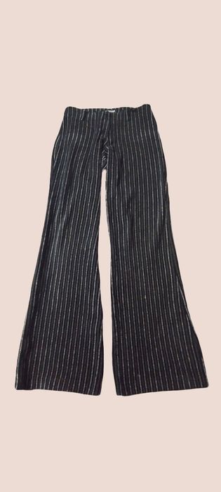 Брюки велюрові в смужку