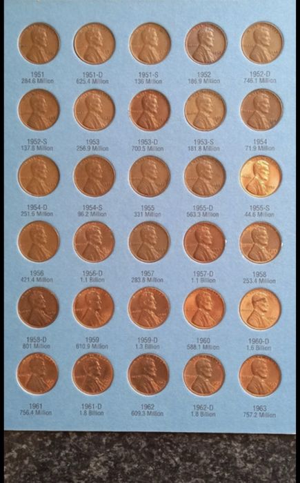 U.S.A lincoln pieces cents Album
