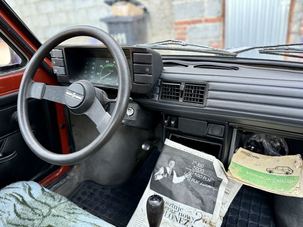 Fiat 126p FL 89r czarna tablica sprawny