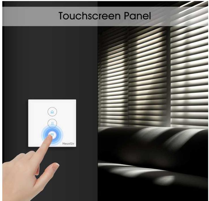 Inteligentny, dotykowy sterownik rolet HEUXGIR, komplet 4 sztuk
