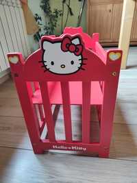 Łóżeczko dla lalek Hello Kitty drewniane