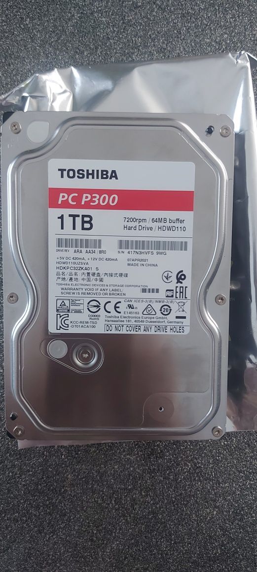 Twardy dysk 1TB Toshiba