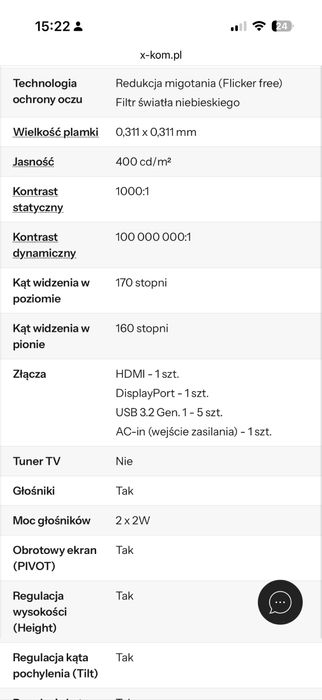 Monitor Acer Predator XB272BMIPRZX czarny 27 cali 240Hz