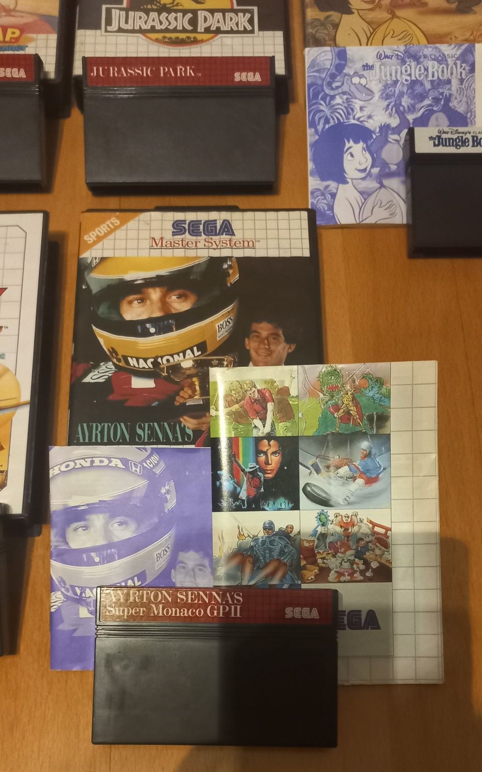 Conjunto de 5 jogos Master System