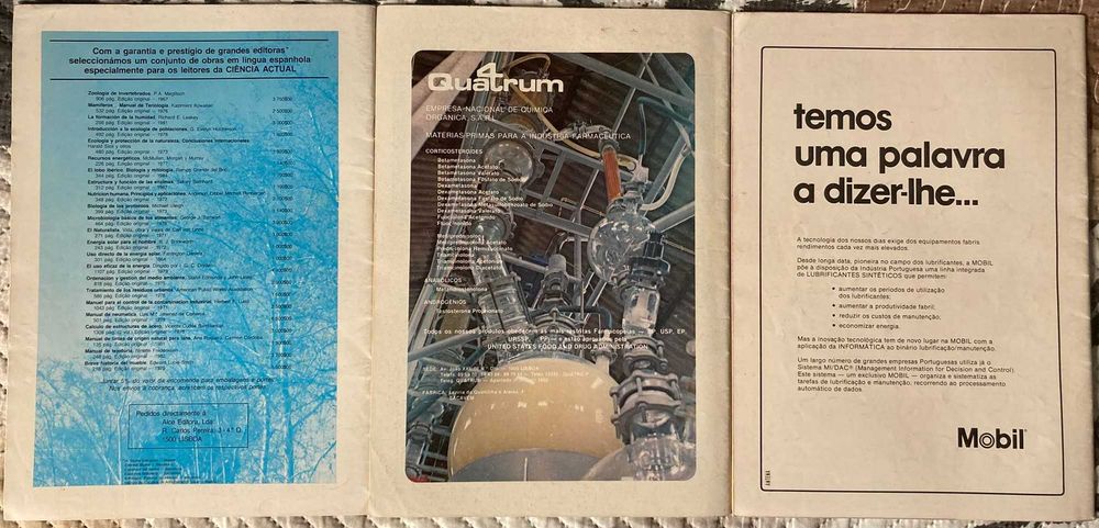 Conjunto de 3 Revistas Ciência Actual (ano 1985)