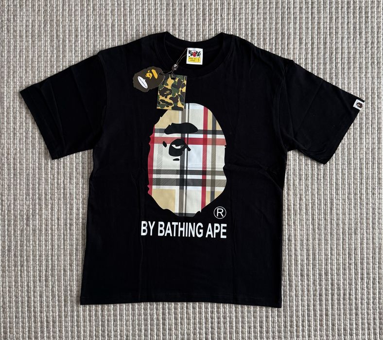 Koszulka Bape x Burberry T-shirt | Bluzka Bape Tee | Koszulka Burberry
