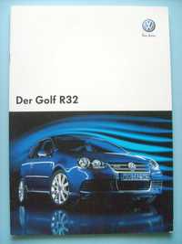 VW Volkswagen Golf R32 / Mk5 - 2007 * prospekt 20 str. BDB *Wyprzedaż