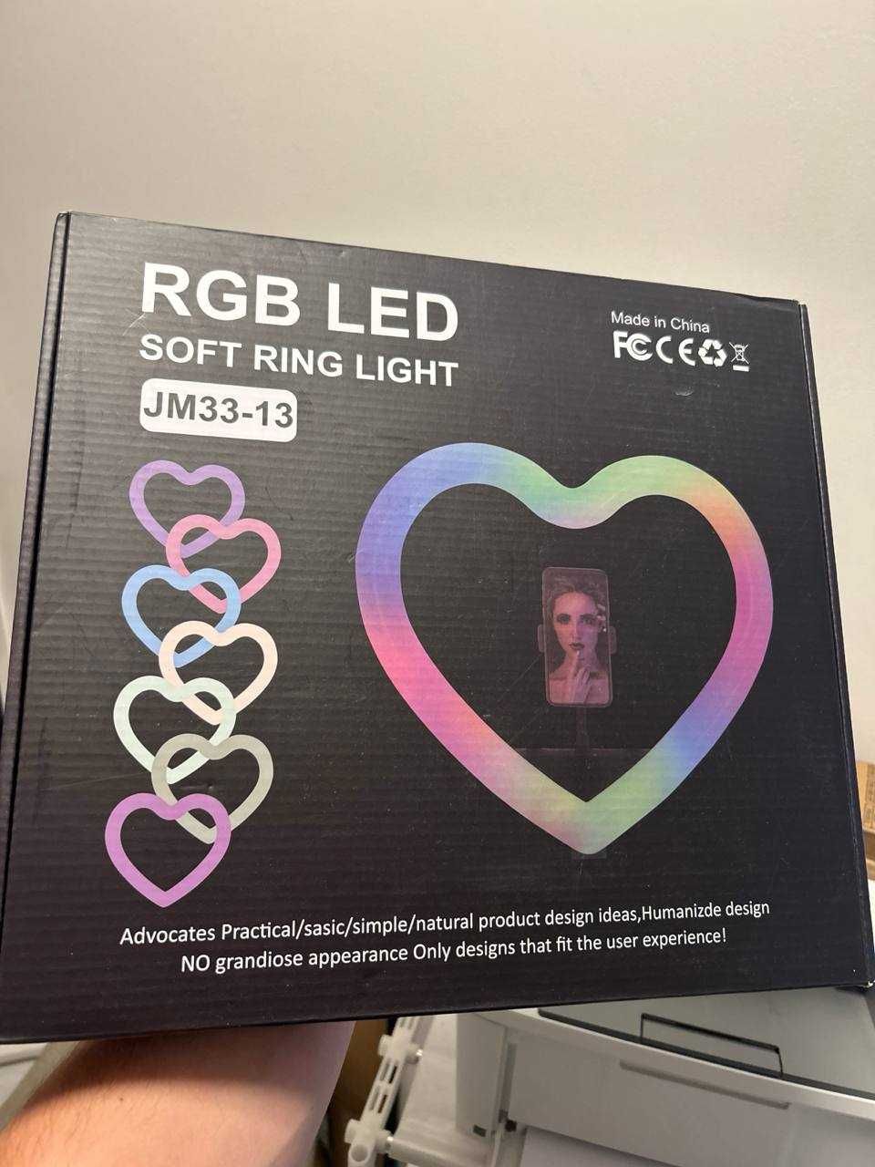RGB LED Ring Light w Serce - Idealne do Zdjęć