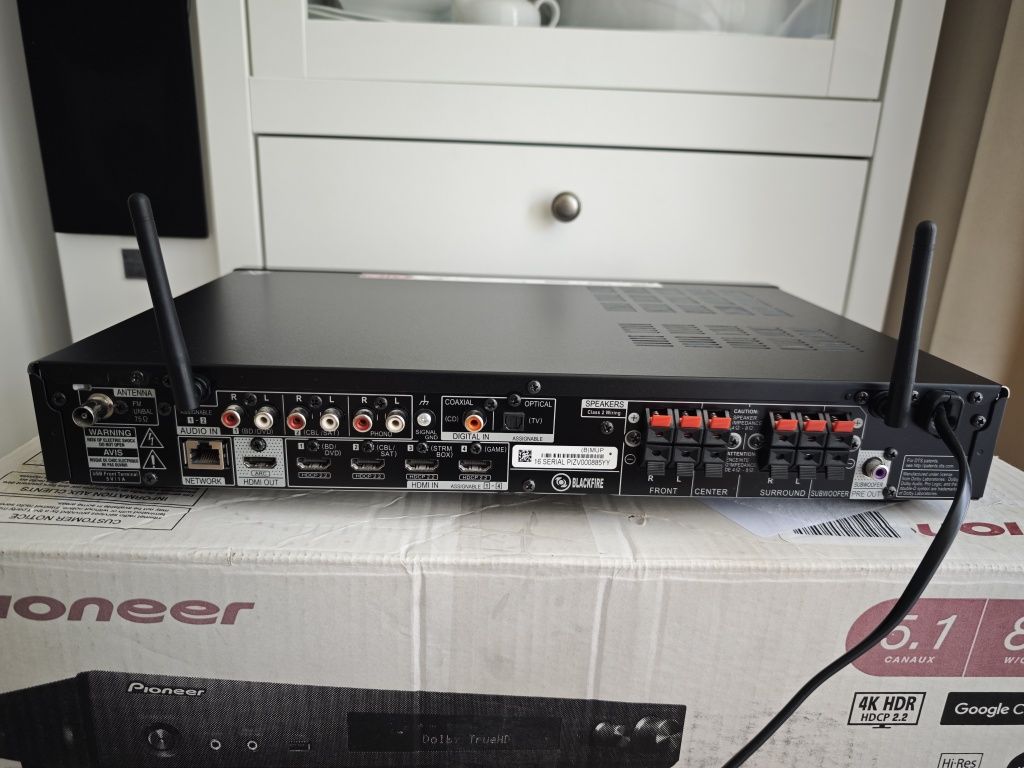 Amplituner Pioneer VSX-S520 5.1 HDMI 4K Tidal Spotify Wi-Fi  Bluetooth