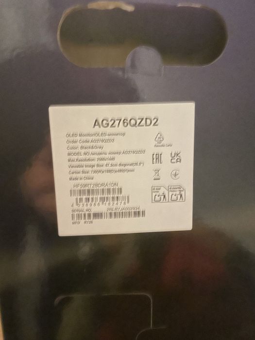 Monitor OLED AOC Agon PRO AG276QZD2-27