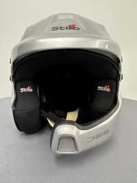 Kask rajdowy [XL] Stilo WRC Des Composite Rally Srebrny