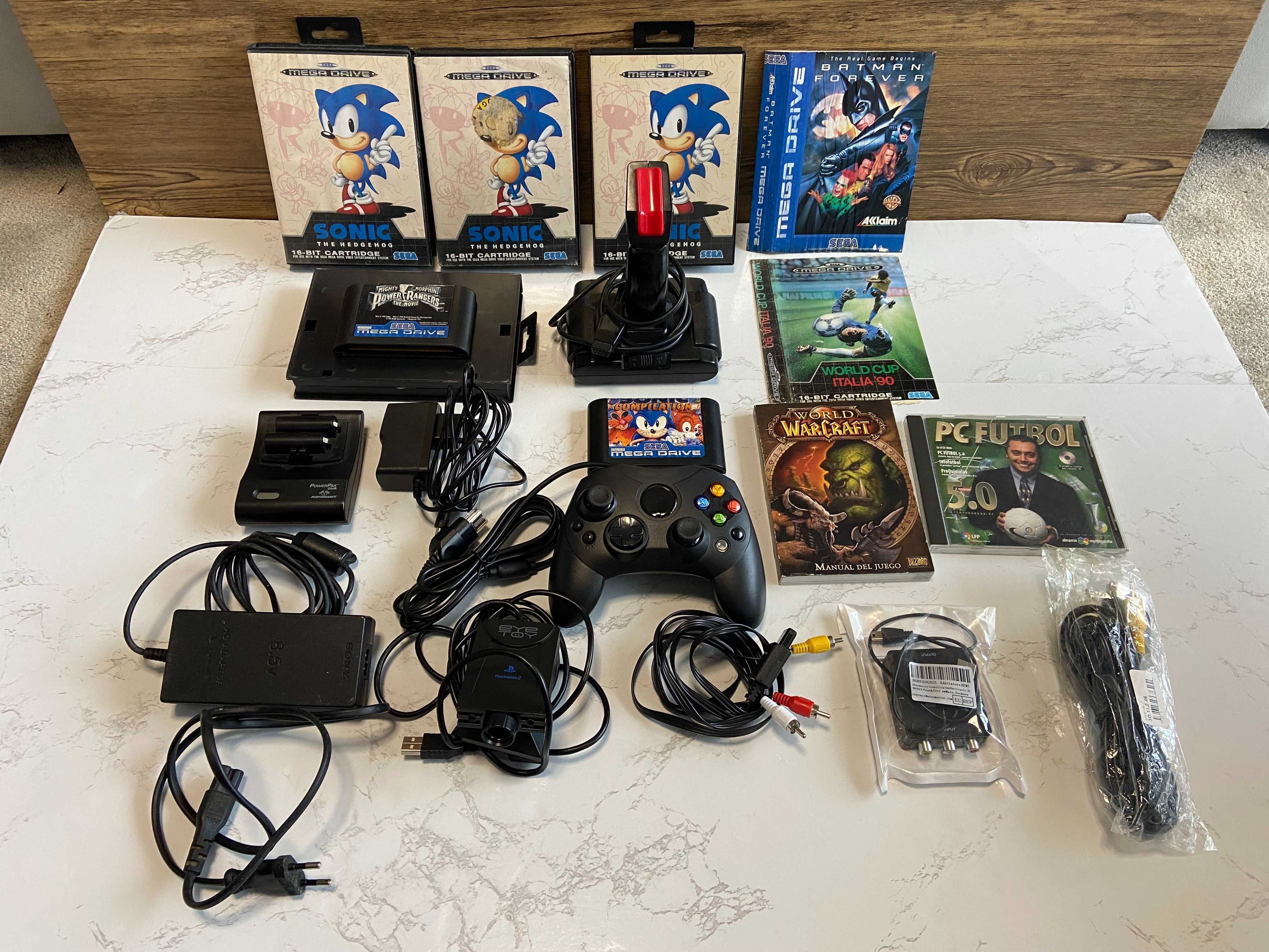 Jogos, consolas Nintendo 64, Wii, Sega Mega Drive