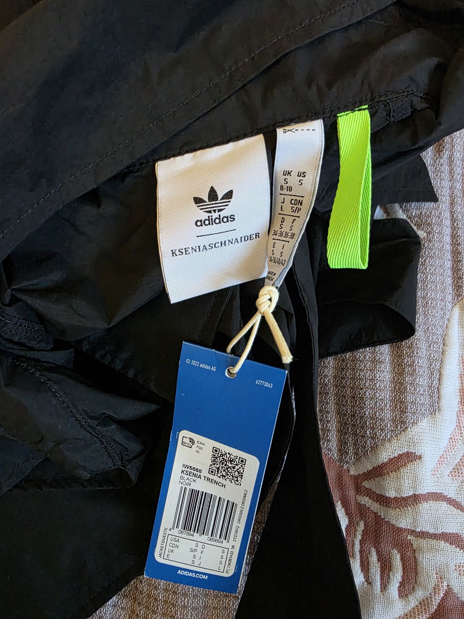 Adidas Ksenia Schnider trench плащ женский