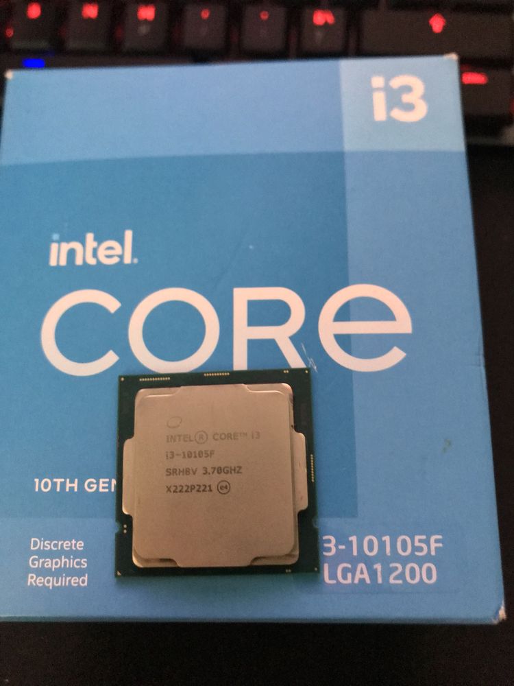 Процесор Intel Core i3-10105F 3.7 GHz / 6 MB (BX8070110105F) s1200 BOX