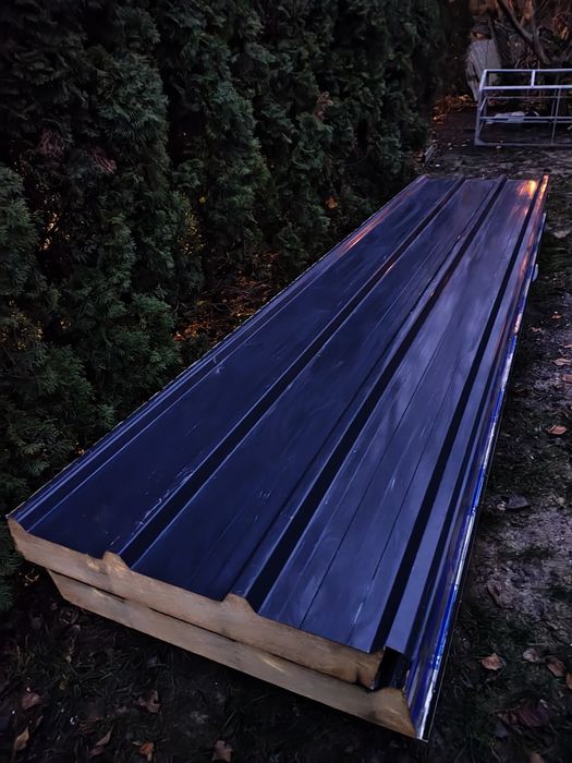 Płyta warstwowa dachowa 120/160 RAL7016