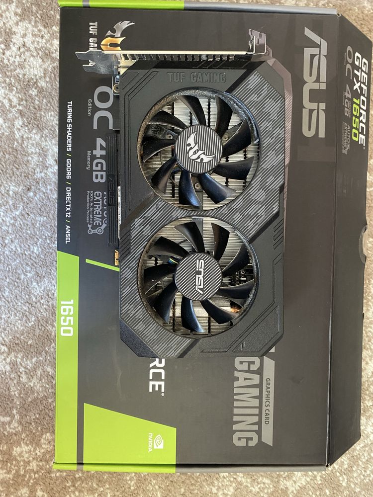 Відеокарта ASUS TUF GeForce GTX 1650, 4GB GDDR6