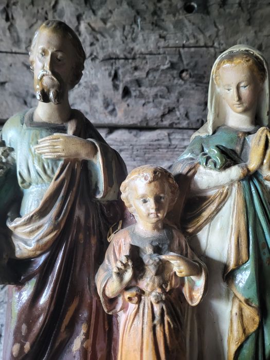 Święta Rodzina Stara figurka