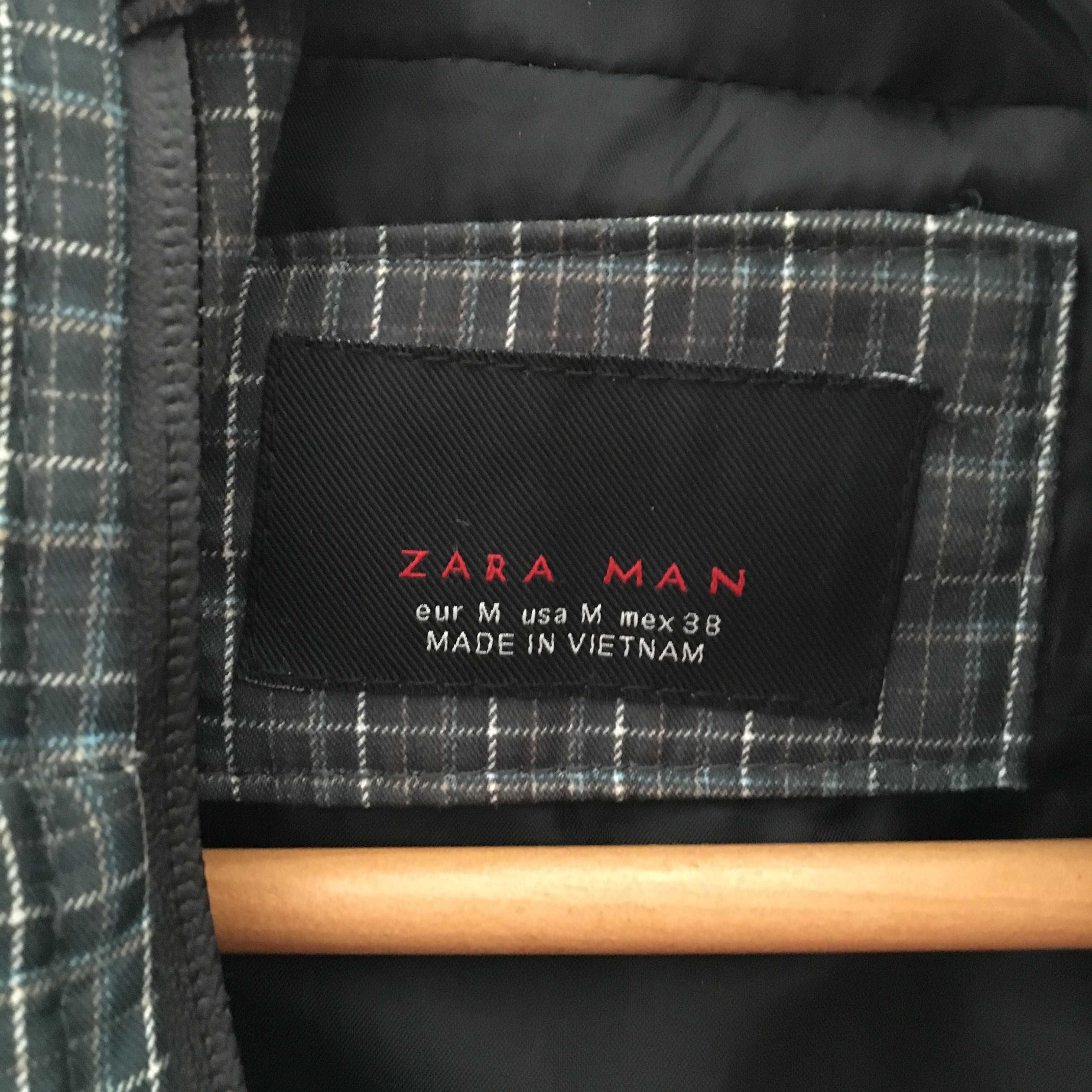 Casaco Zara Man, plaid, tamanho M