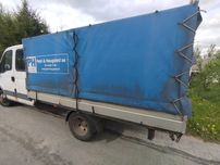 Skrzynia ładunkowa iveco mascott plandeka doka 3.3m x 2.2m zdrowa