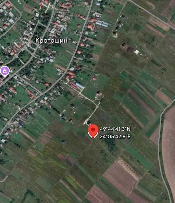 Продаж земельної ділянки (8 сотих) під забудову в с. Кротошин