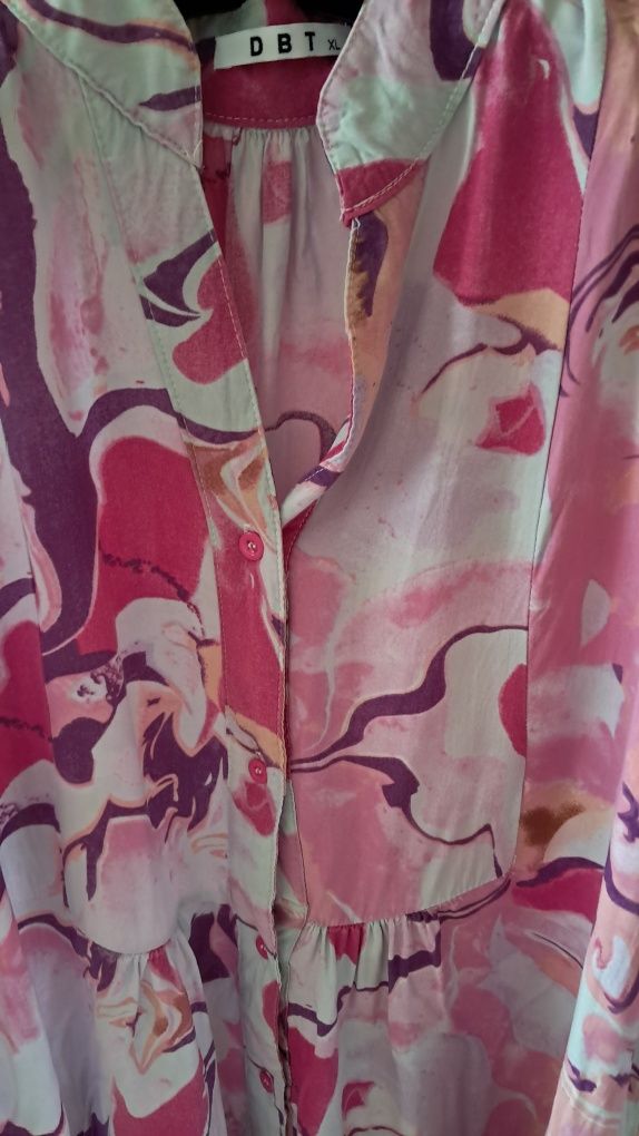 Vestido XL de algodão multicolor em muito bom estado