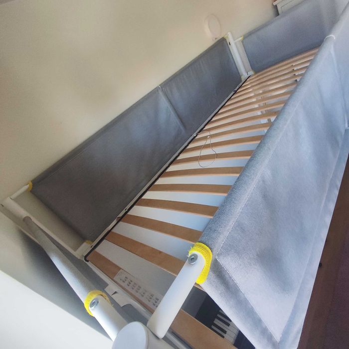 Rama łóżka na antresoli, biały/jasnoszary, 90x200 cm VITVAL Ikea.