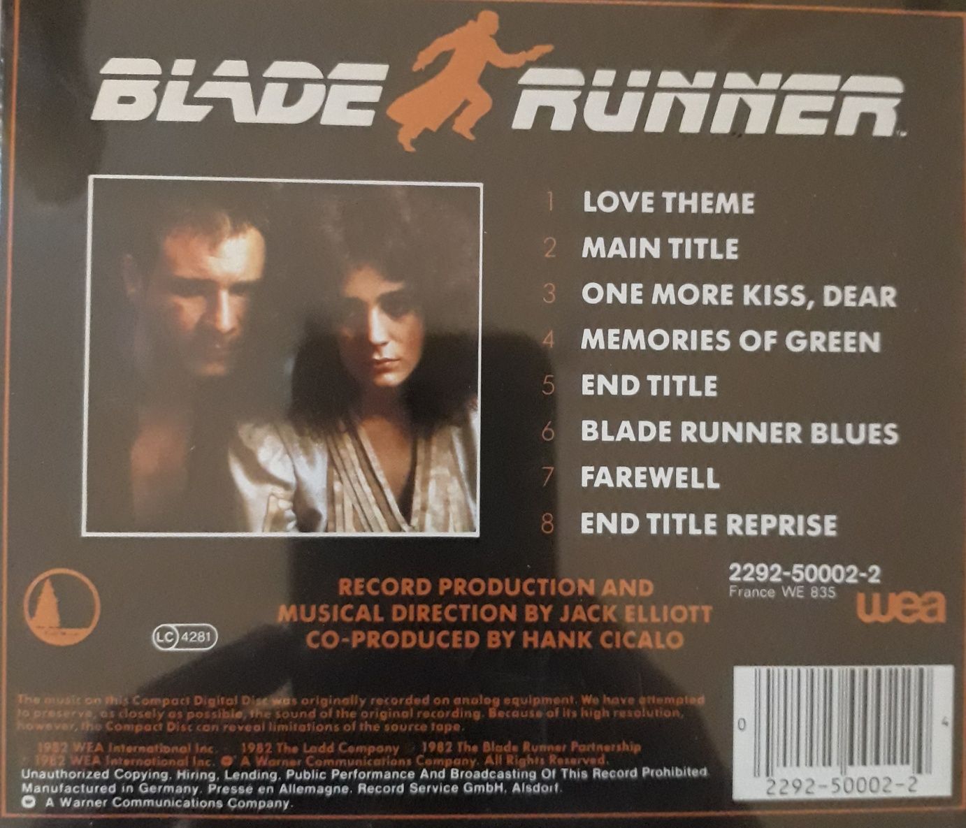 CD Blade Runner OST The New American Orchestra