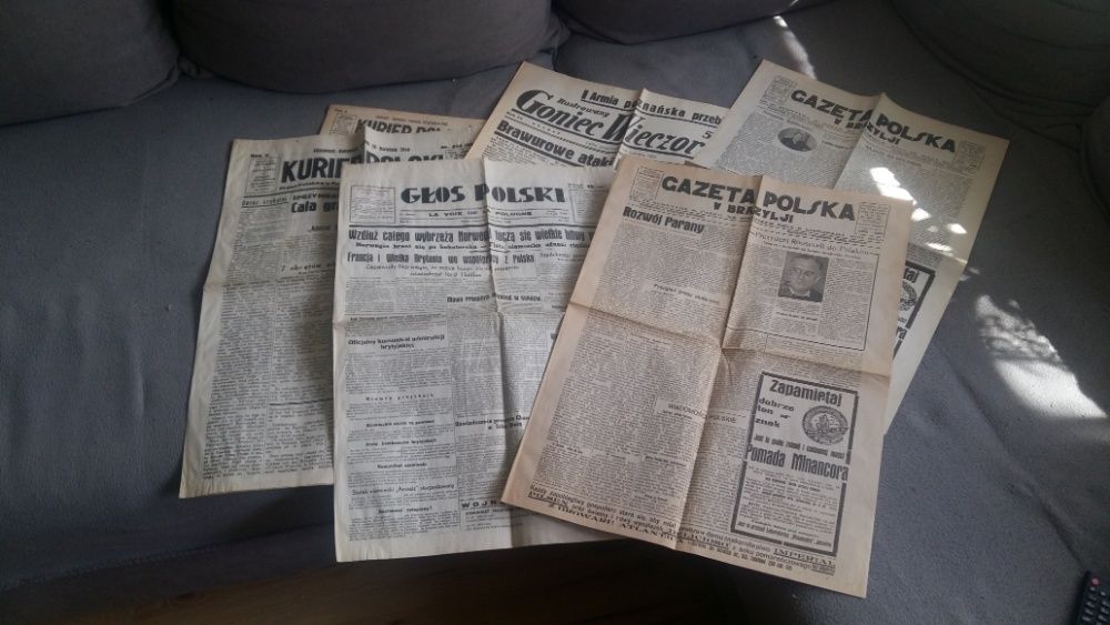 Polski gazety 1939 - 40