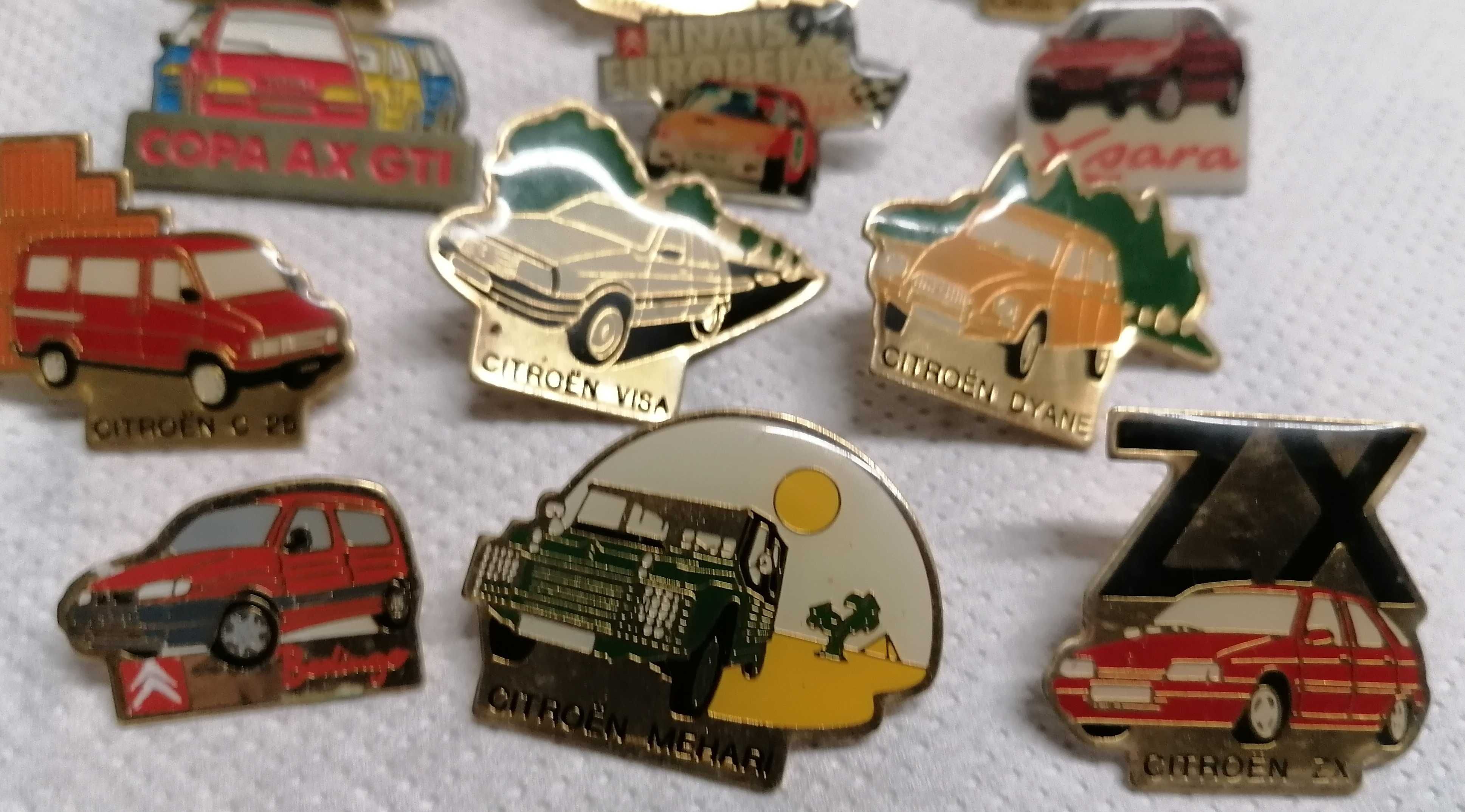 Pins "Citroeen", colecionador, lote com 15 pins