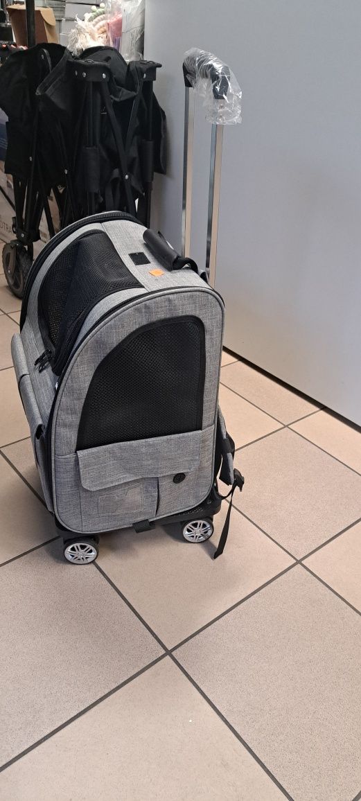 Wózek/ transporter/  plecak dla psa /kota   na kółkach