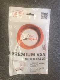 Кабель Cablexpert Premium VGA HD15M - HD15M 1.8 м 2 ферритовых кольца