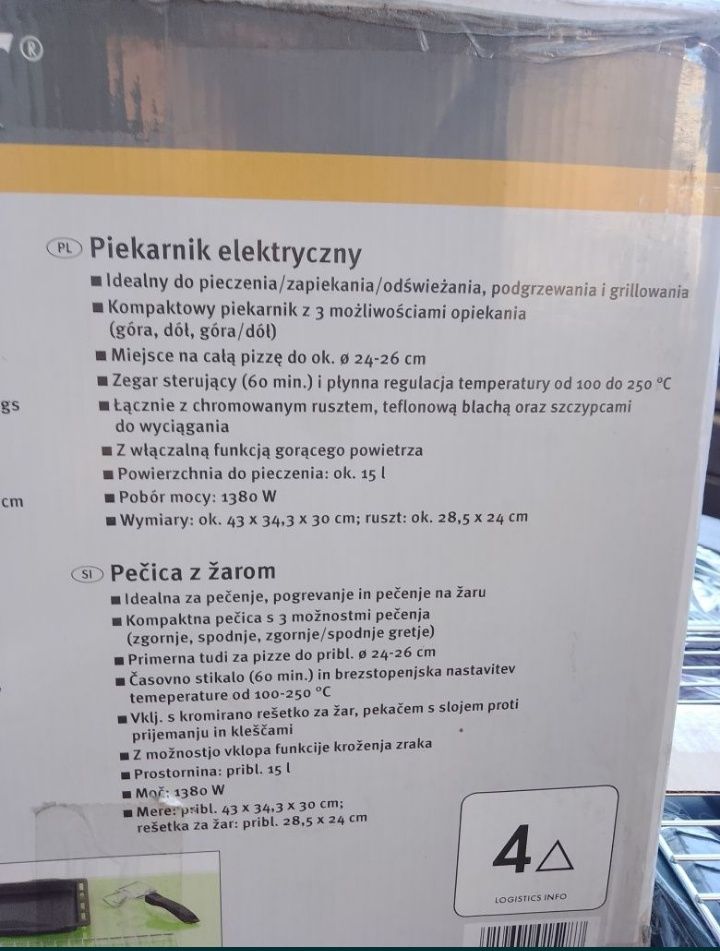 Piekarnik elektryczny silvercrest nowy