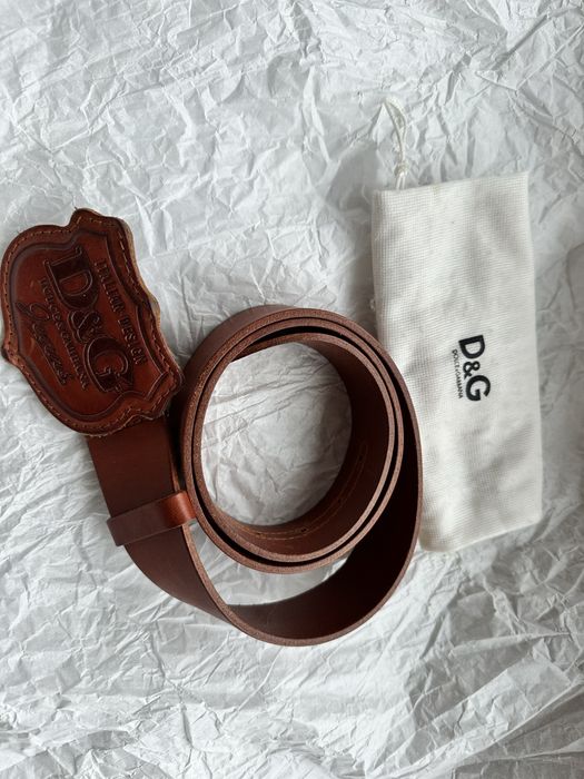 Ремінь шкіряний D&G Dolce&Gabbana, унісекс , 110 см
