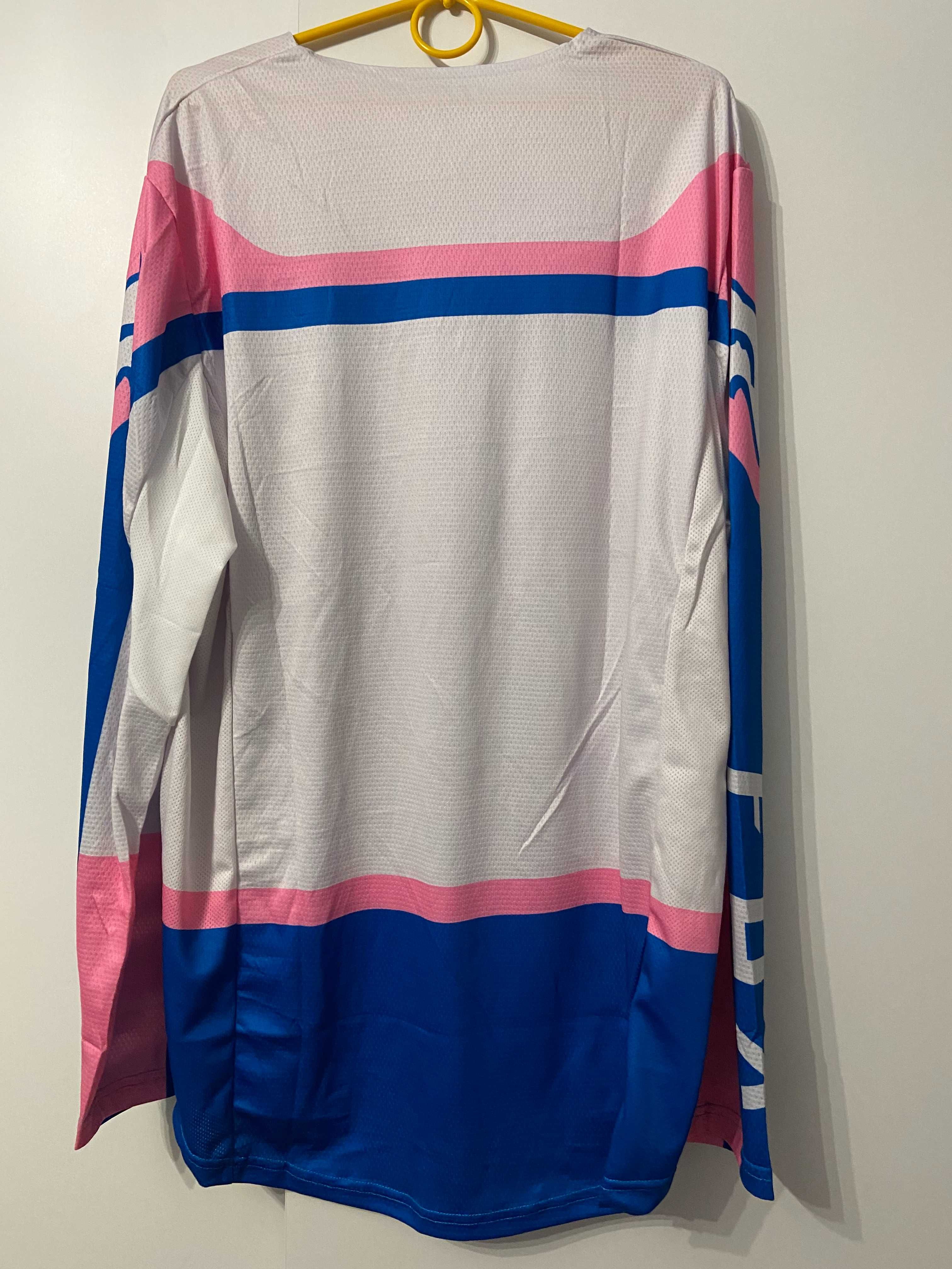 Strój FOX MX Legion 360 (White Pink Blue)(cross,quad,enduro,mtb,dh)