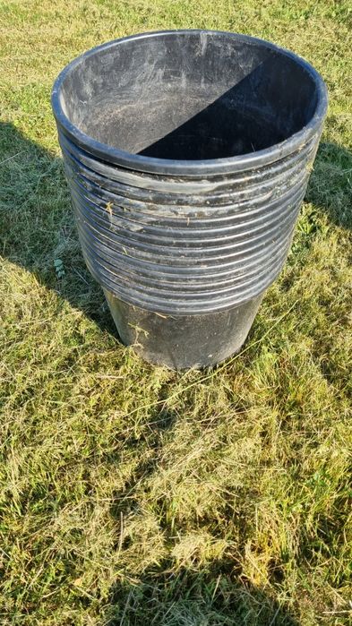 15x doniczek czarny drugi zestaw 32 cm 15 L