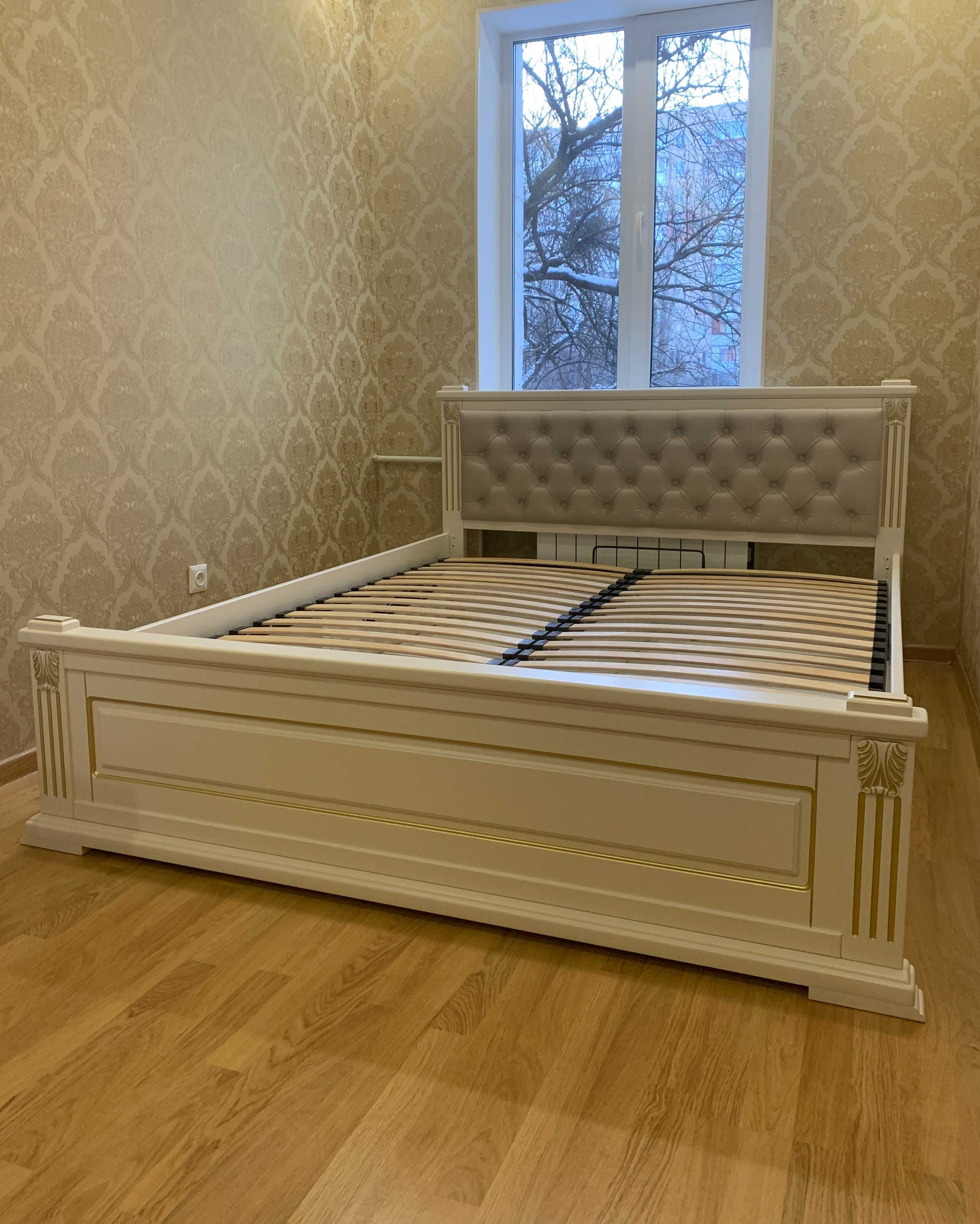 Двуспальная кровать 160х200 см с мягким изголовьем "Прайм"